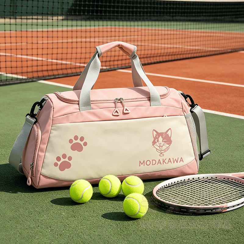 Modakawa Sporttasche mit großem Fassungsvermögen und Katzenmotiv - image 1