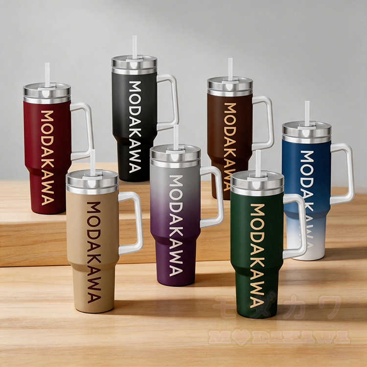 Modakawa Edelstahlbecher (1,2 l) mit farbenfrohem Farbverlauf - image 2