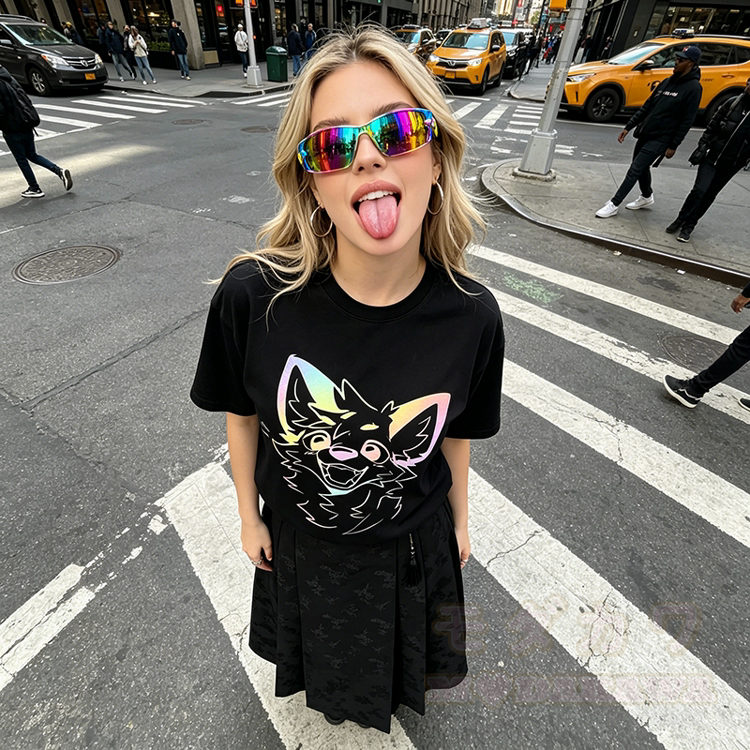 MODAKAWA X atka Fox Grafik-T-Shirt Mamian Rock - image 2