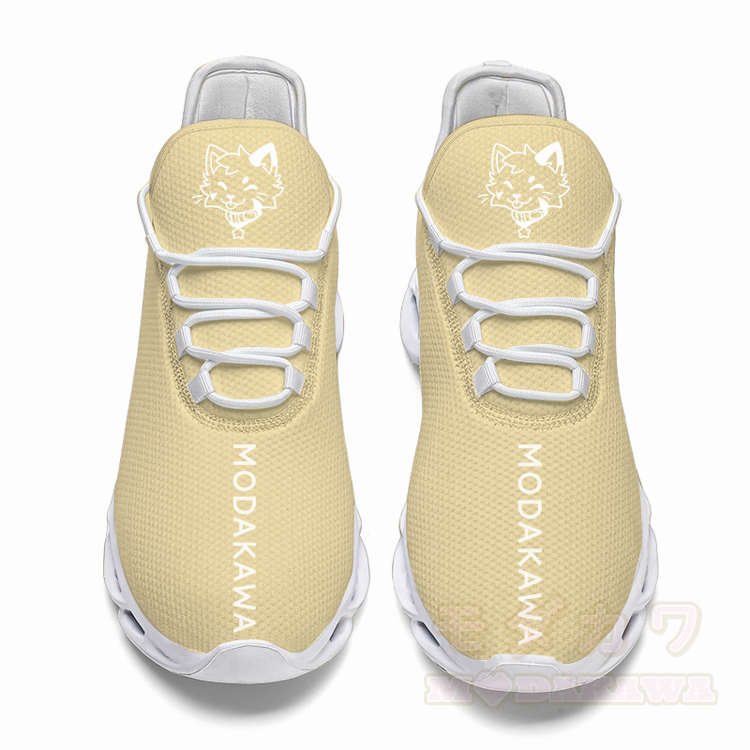 Modakawa Leichte Laufschuhe mit Katzenmotiv und herausgestreckter Zunge - Gelb - 48 - image 2