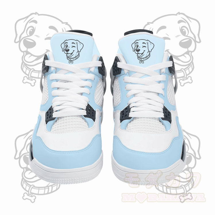 Modakawa Schnürschuhe mit Welpenmotiv und Luftpolsterung - Blau - 48 - image 2