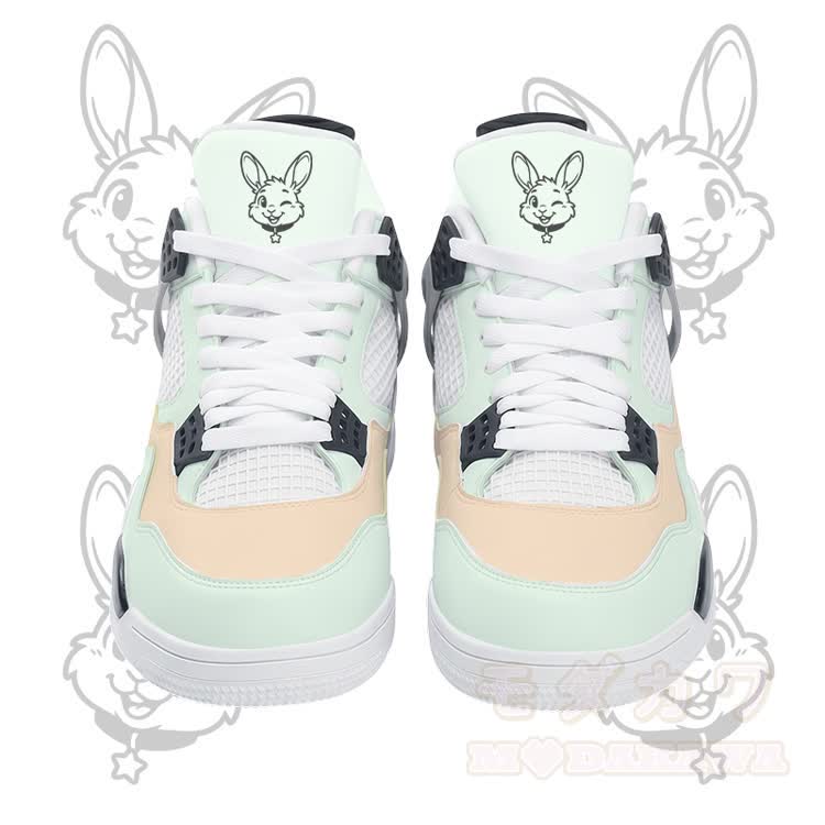 Modakawa Schnürschuhe mit Hasenmotiv und Luftpolsterung - Grün - 48 - image 2
