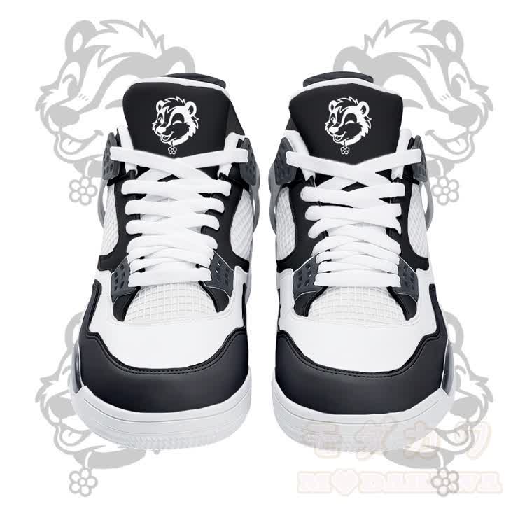 Modakawa Schnürschuhe mit Skunk-Grafik und Luftpolsterung - Schwarz - 48 - image 2