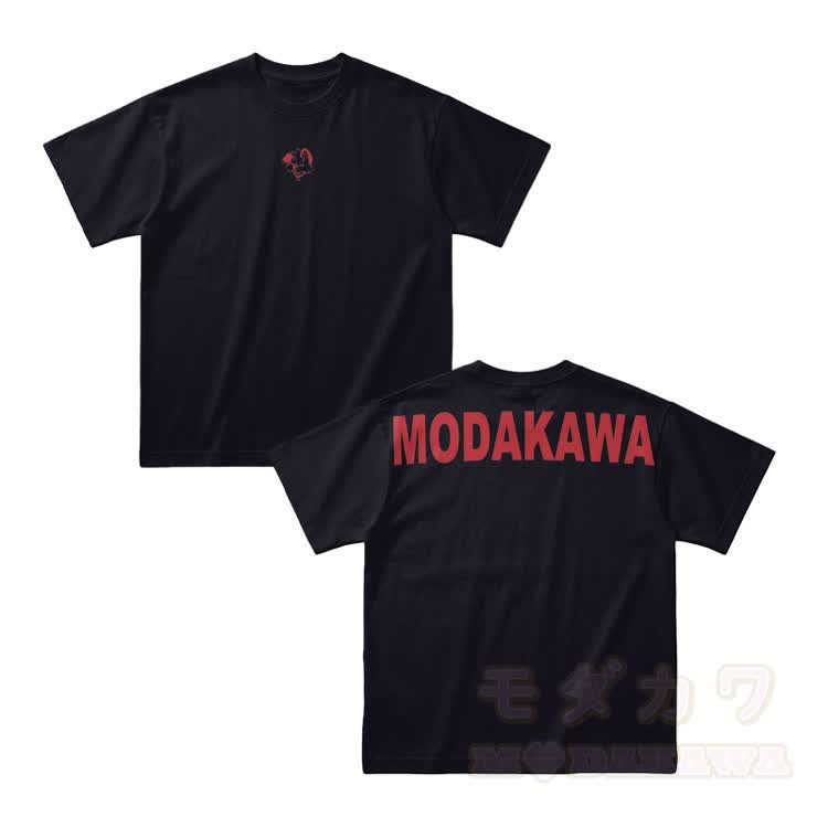 MODAKAWA X popipeko Puppy Graphic Oversized Cotton Drop Shoulder T-Shirt - Schwarz - 4XL - image 2
