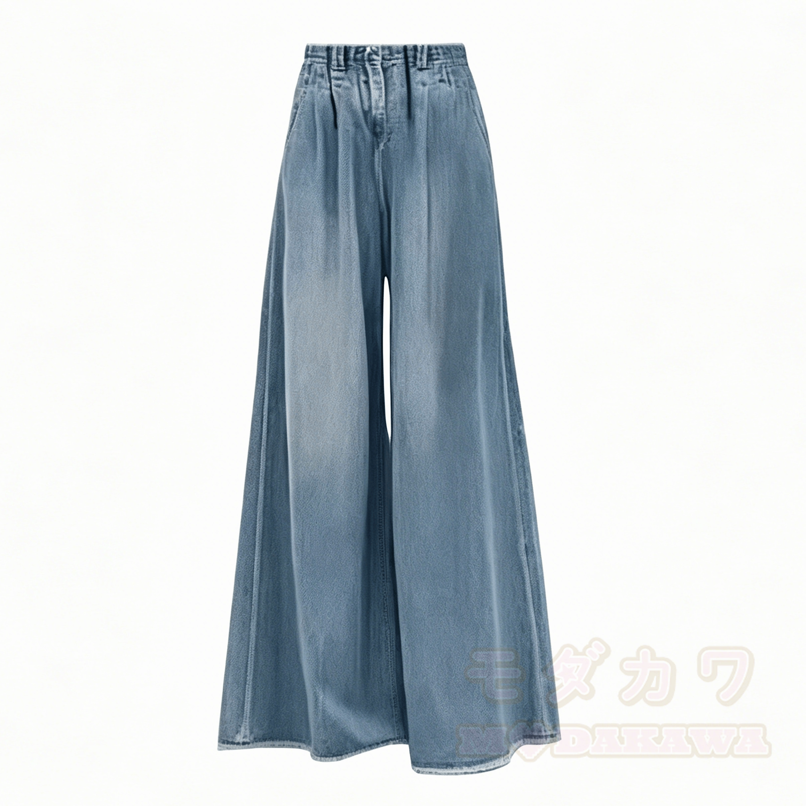 Trendiges zweiteiliges Set: Asymmetrisches, pinkfarbenes Kurzarmtop mit Jeanshose - Hellblaue Hose - 4XL - image 10