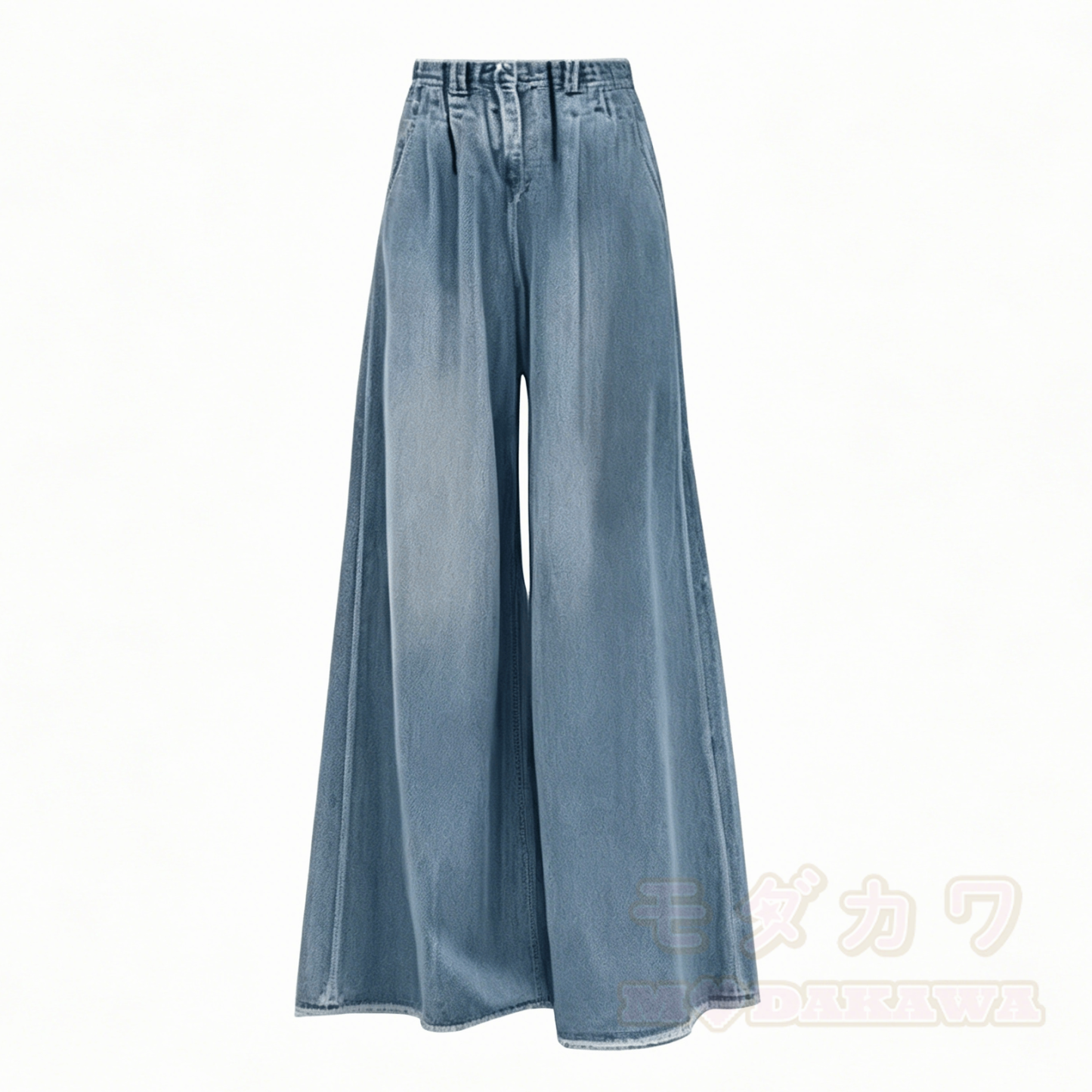 Trendiges zweiteiliges Set: Asymmetrisches, pinkfarbenes Kurzarmtop mit Jeanshose - Hellblaue Hose - 4XL - image 10