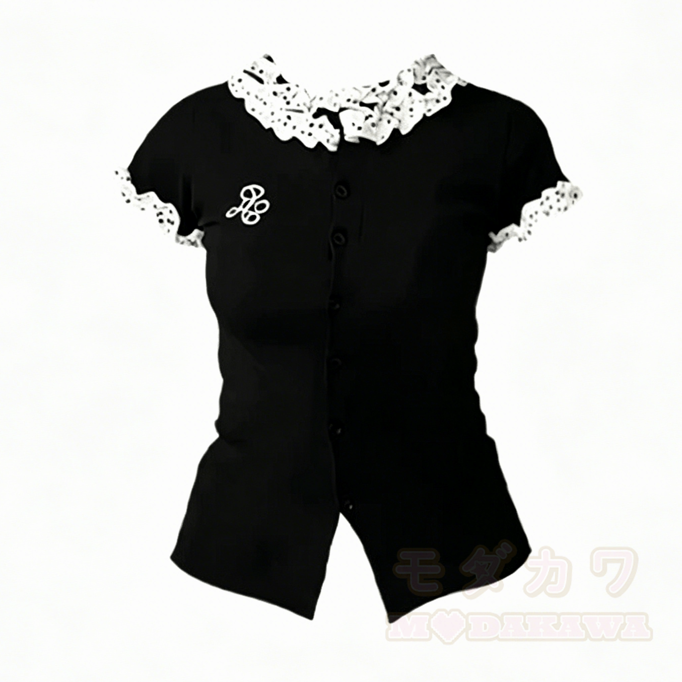 Zweiteiliges Set aus lässigem Oberteil und hochgeschnittener Jeans. - image 7