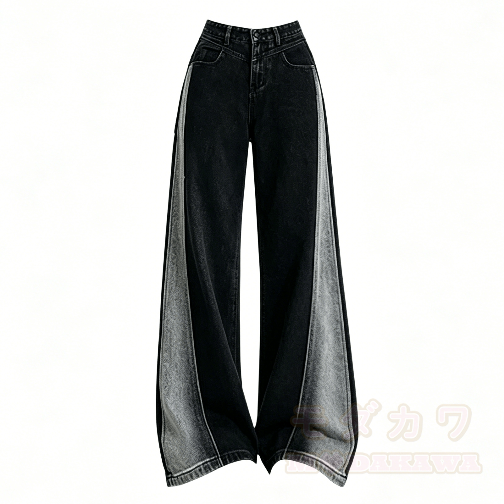 Zweiteiliges Set aus lässigem Oberteil und hochgeschnittener Jeans. - image 8