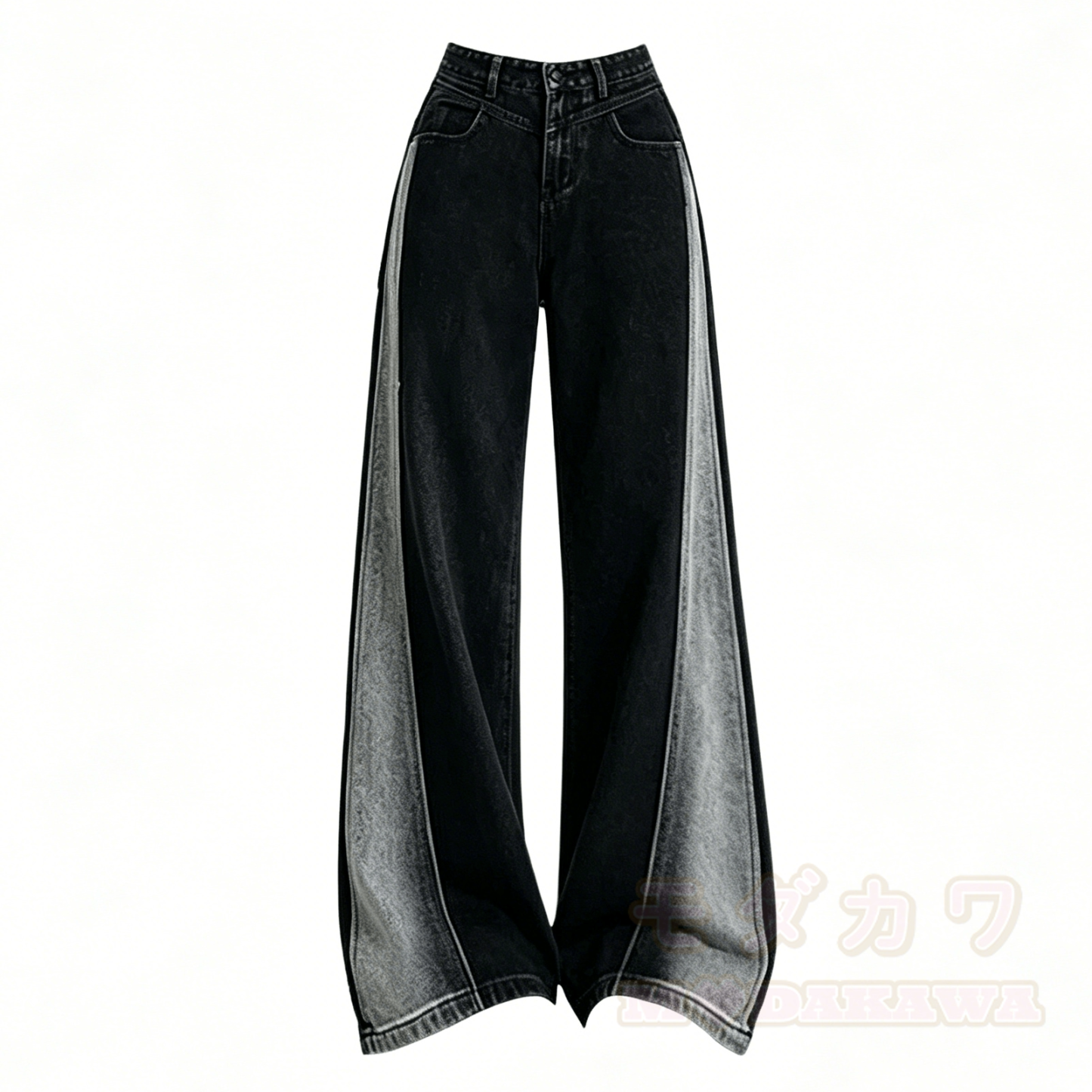 Zweiteiliges Set aus lässigem Oberteil und hochgeschnittener Jeans. - image 8