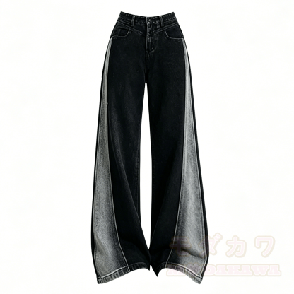 Zweiteiliges Set aus lässigem Oberteil und hochgeschnittener Jeans. - image 8