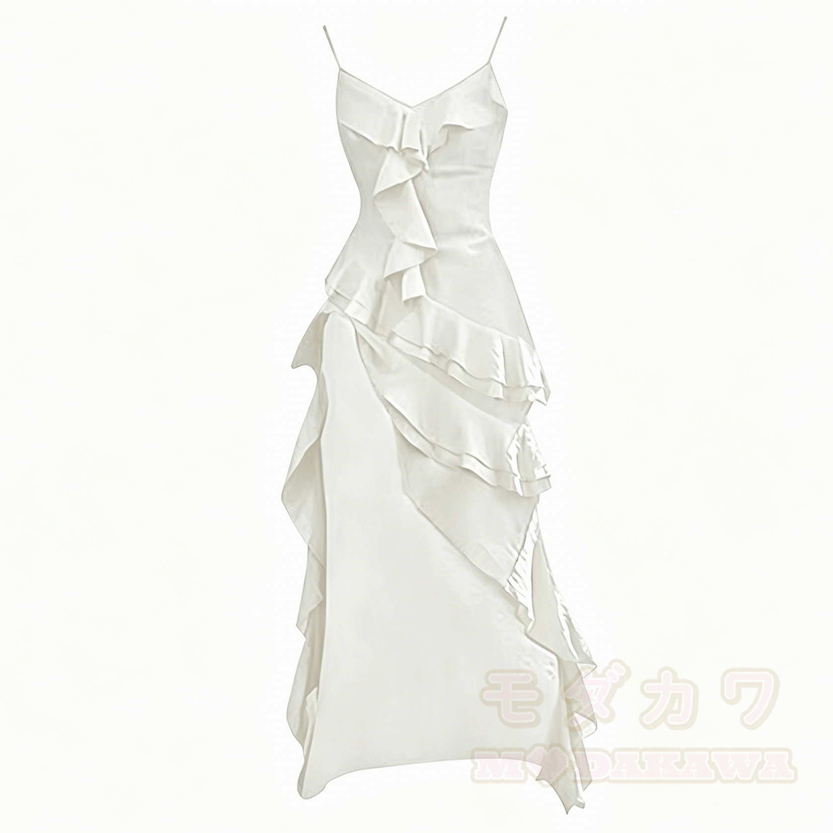 Sommerliches Zweiteiler-Set: Kleid mit Jeanshose - Weißes Kleid - 4XL - image 5