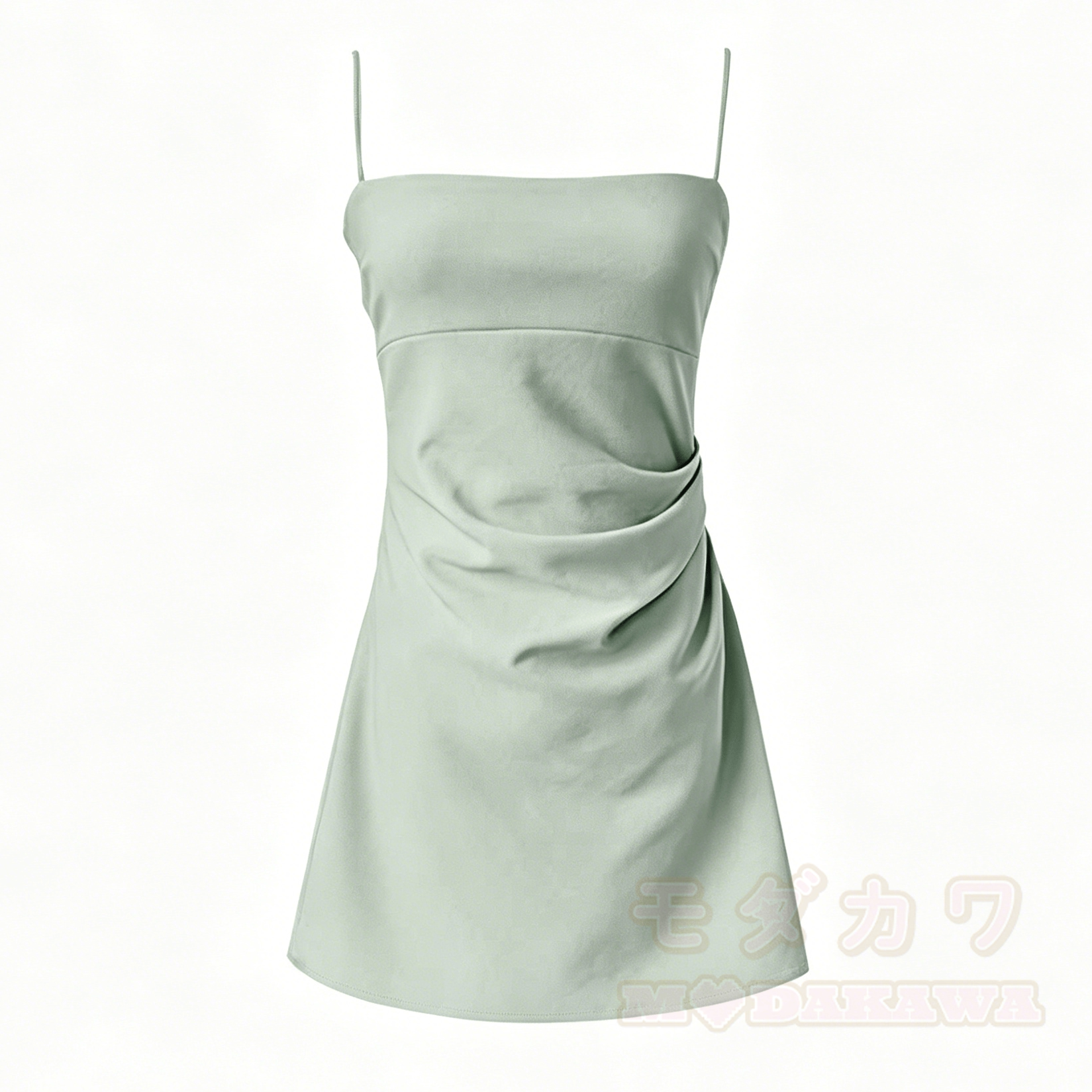 Süßes Sommer-Cami-Kleid, zweiteiliges Set - Grünes Kleid - 4XL - image 8