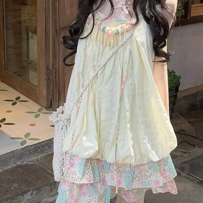 Bohemian Cami Dress with Aperty Knit Shatal Set Two Pieces Set - image 6