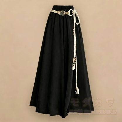 Lässiges T-Shirt mit Kordelzug und Schleife, zweiteiliges Set mit passendem Skort - Kleid - XL - image 3