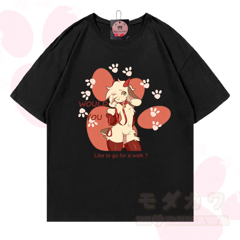 MODAKAWA X zarckets Goat Graphic 100% Baumwoll-T-Shirt - Schwarz - 5XL - image 1
