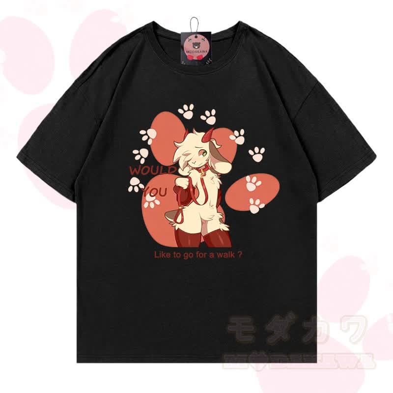 MODAKAWA X zarckets Goat Graphic 100% Baumwoll-T-Shirt - Schwarz - 5XL - image 1