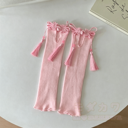 Vintage Socken mit Schnalle und Quasten im chinesischen Stil - image 10