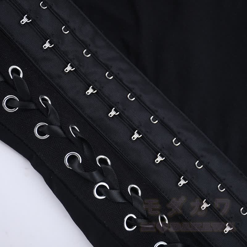 Süßes zweiteiliges Set aus Spitze mit Rüschen im Gothic-Stil und eckigem Ausschnitt - image 5