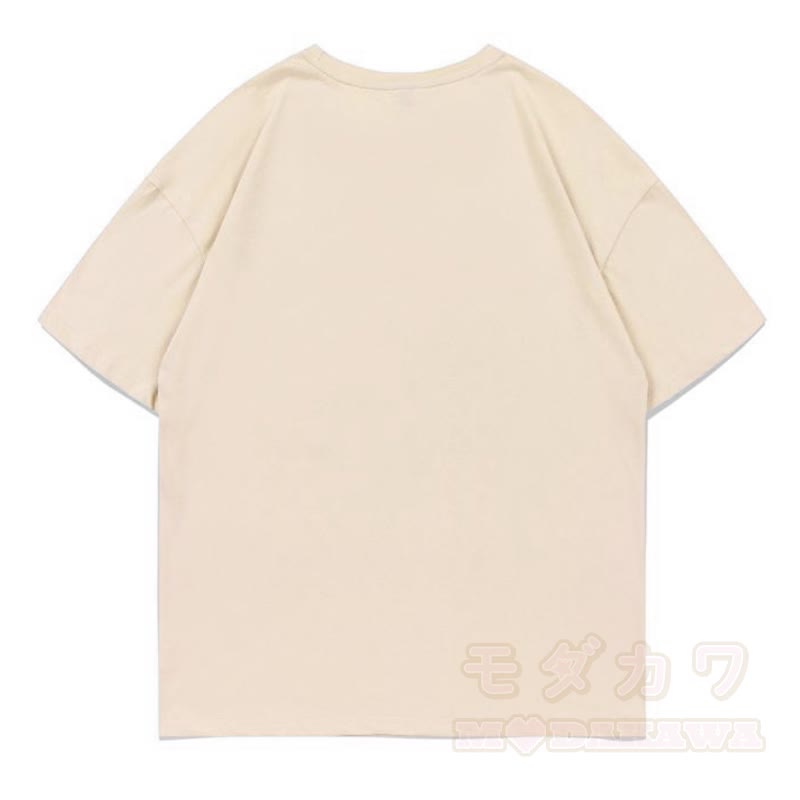 MODAKAWA Sommer-T-Shirt mit Drachen- und Tigerprint, lockere Passform, Kurzarm - image 2