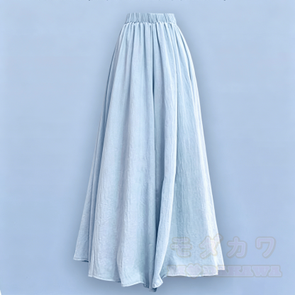 Zweiteiliges Set: Oberteil im Boho-Stil mit weit geschnittener Hose - Blaue Hose - 4XL - image 6