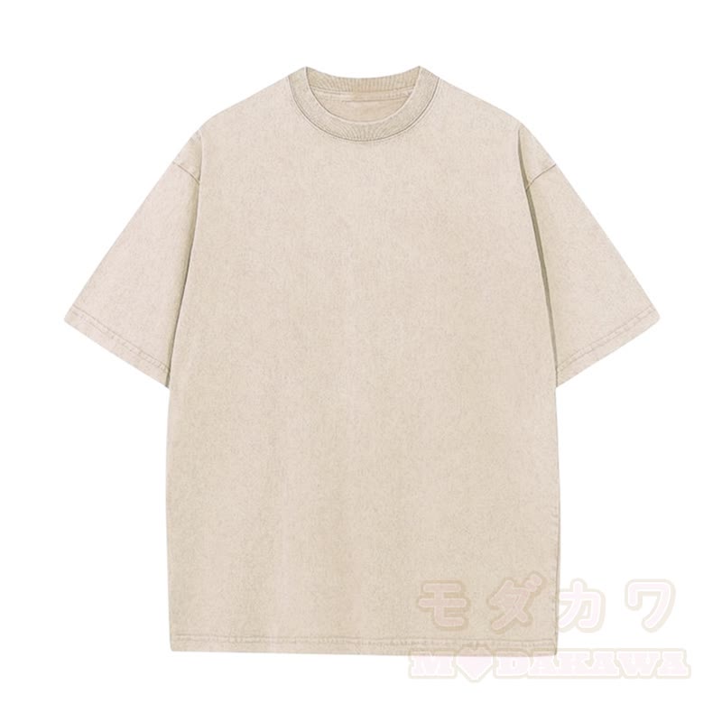 MODAKAWA JUST SOME FISH Vintage Washed Loose Oversized Cotton Short Sleeve T-shirt - image 2