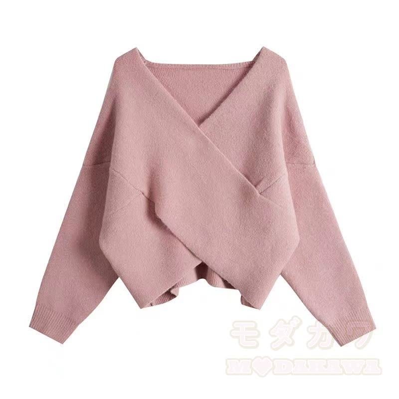 Zweiteiliges Set aus Wickelpullover und elegantem Kleid - Spitze - 4XL - image 2