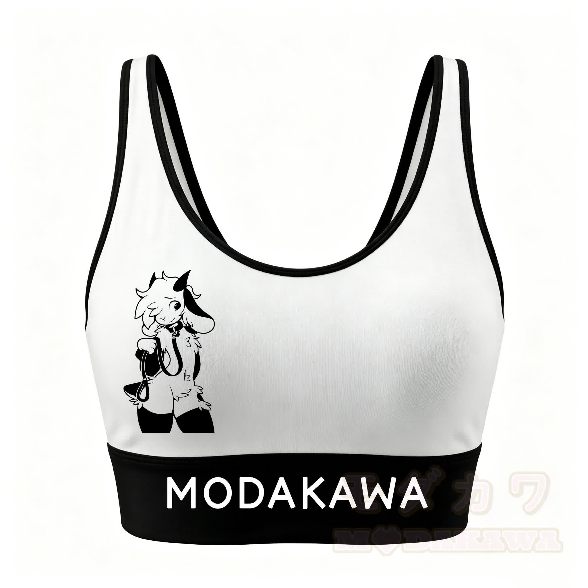 MODAKAWA X zarckets Goat Graphic Crop Tank Tank Sport Top Shorts Matching Outfit - Spitze - 5XL - image 2