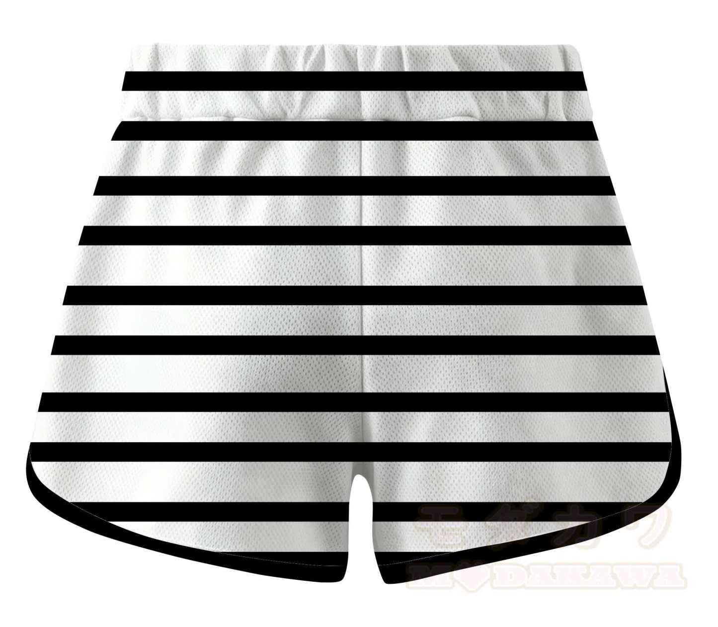 MODAKAWA X zarckets Gestreifte Anime-Ziegenprint-Freizeitshorts - image 2