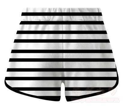 MODAKAWA X zarckets Gestreifte Anime-Ziegenprint-Freizeitshorts - image 2