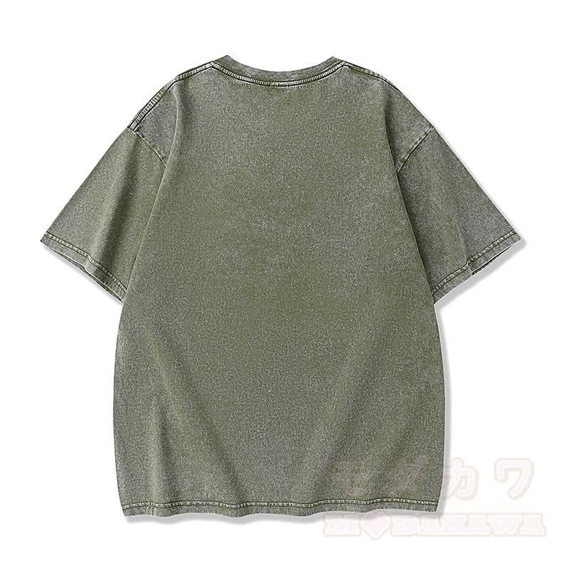 MODAKAWA Vintage TOKYO Fuchs-Kirschblüten-Katzenprint Kurzarm-T-Shirt - image 2