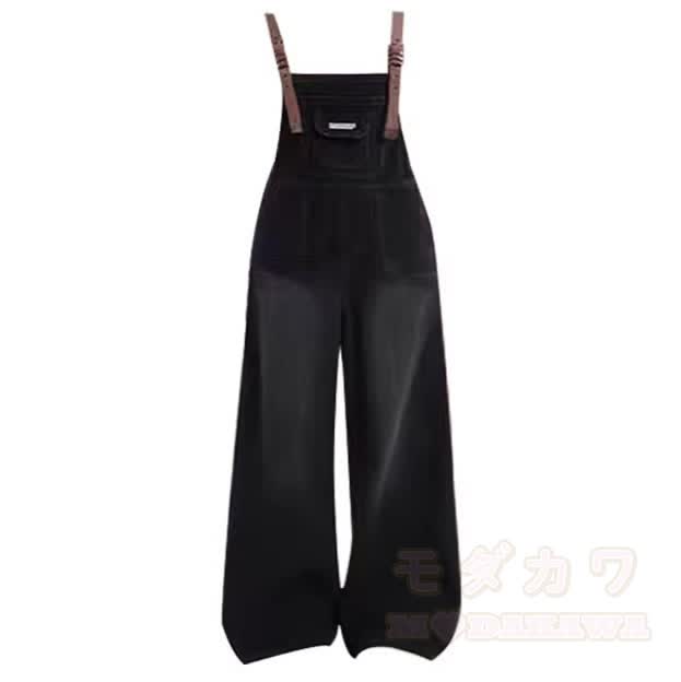 Zweiteiliges Set: Oberteil mit V-Ausschnitt und Latzhose aus Vintage-Jeans - Overall - 4XL - image 4