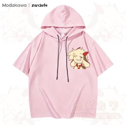 MODAKAWA X zarckets Cool Goat Print Hoodie T-Shirt  - Rosa - 3XL - image 5
