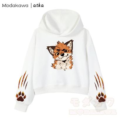 Niedliches Set aus Hoodie und Jeans-Latzhose mit Fuchspfotenabdruck (zweiteilig) - Spitze - 3XL - image 6