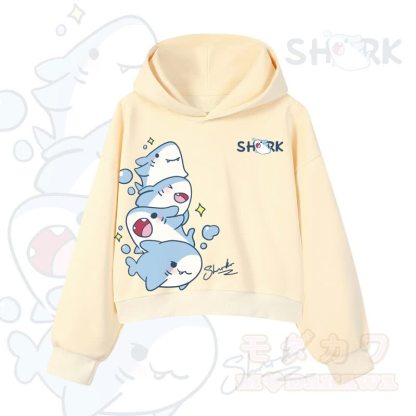 MODAKAWA X atka Niedlicher Hai-Grafik-Crop-Couche aus Baumwolle - Gelb - 3XL - image 9