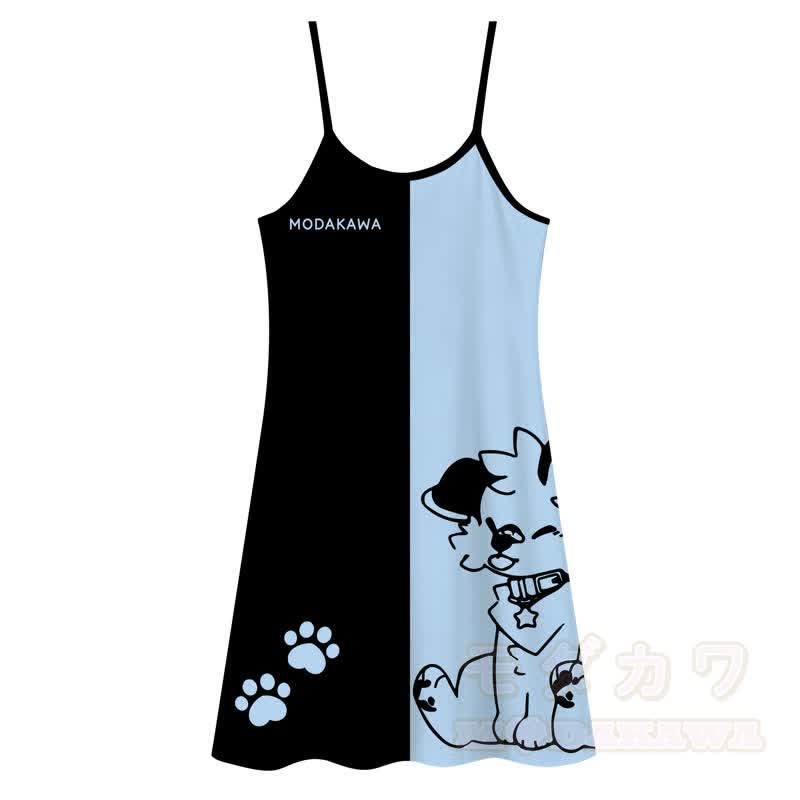 MODAKAWA Niedliches Slipkleid mit Hundeprint, vielseitig tragbar - Pyjama - 5XL - image 1