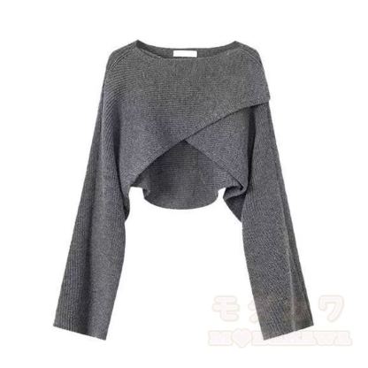 Dreiteiliges Set: Wickelpullover und Rüschenrock - Pullover - 4XL - image 2