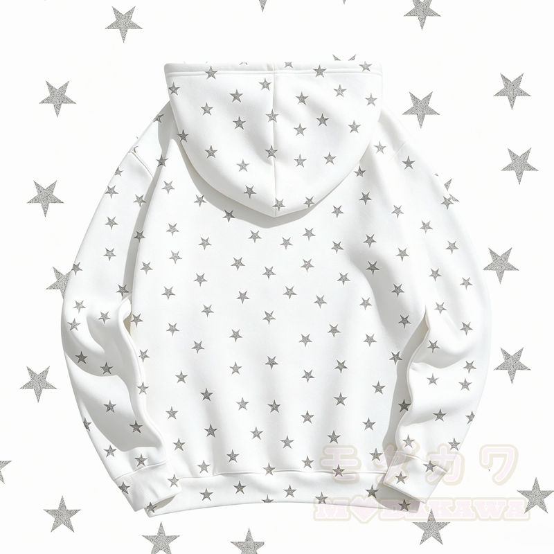 MODAKAWA Kapuzenpullover mit niedlichem Hunde- und Sternenmuster - image 4