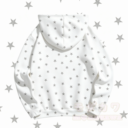 MODAKAWA Kapuzenpullover mit niedlichem Hunde- und Sternenmuster - image 4