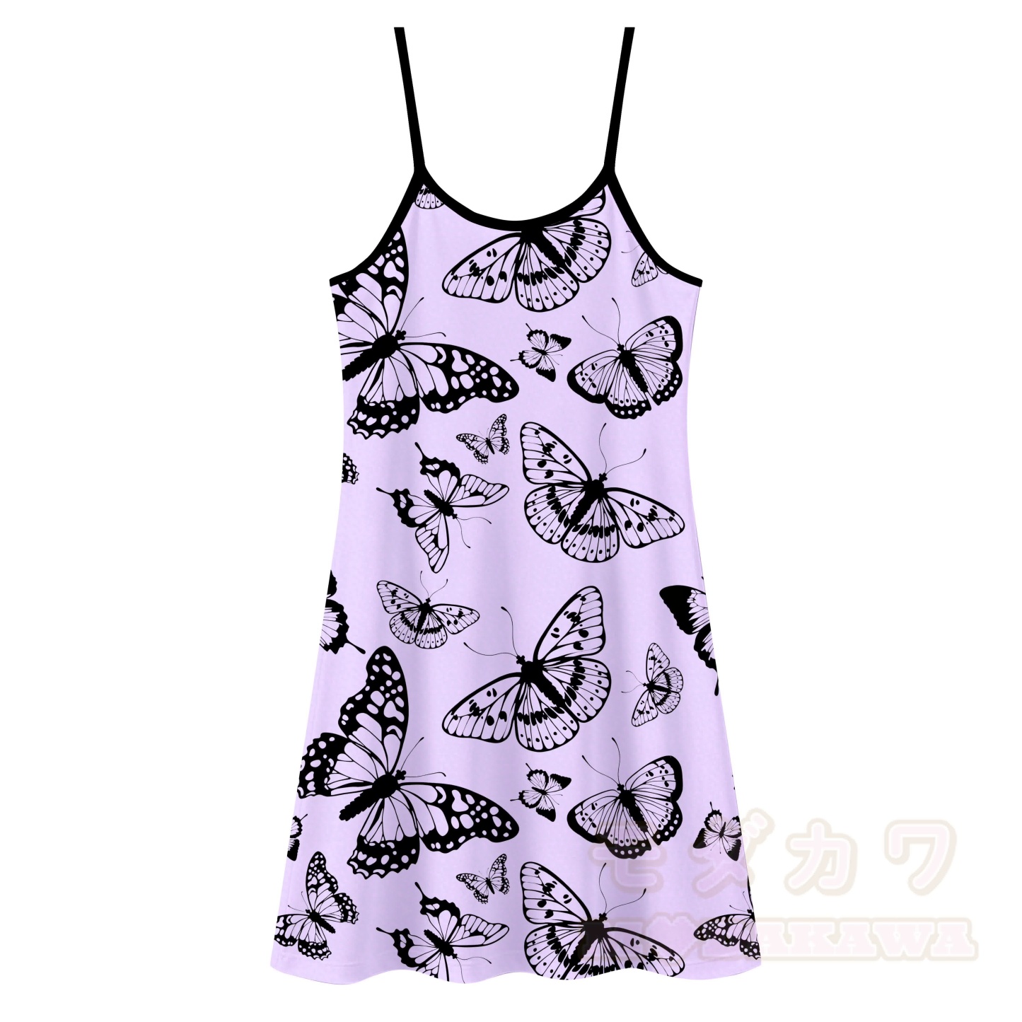Verträumtes Slipkleid mit Schmetterlingsmuster, vielseitig tragbar - Lila - 5XL - image 1