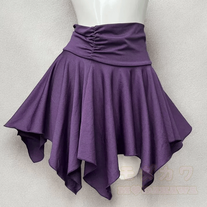 Dreiteiliges Set aus lila Vintage-Cardigan, Spitzentop und Minirock - Rock - XL - image 7