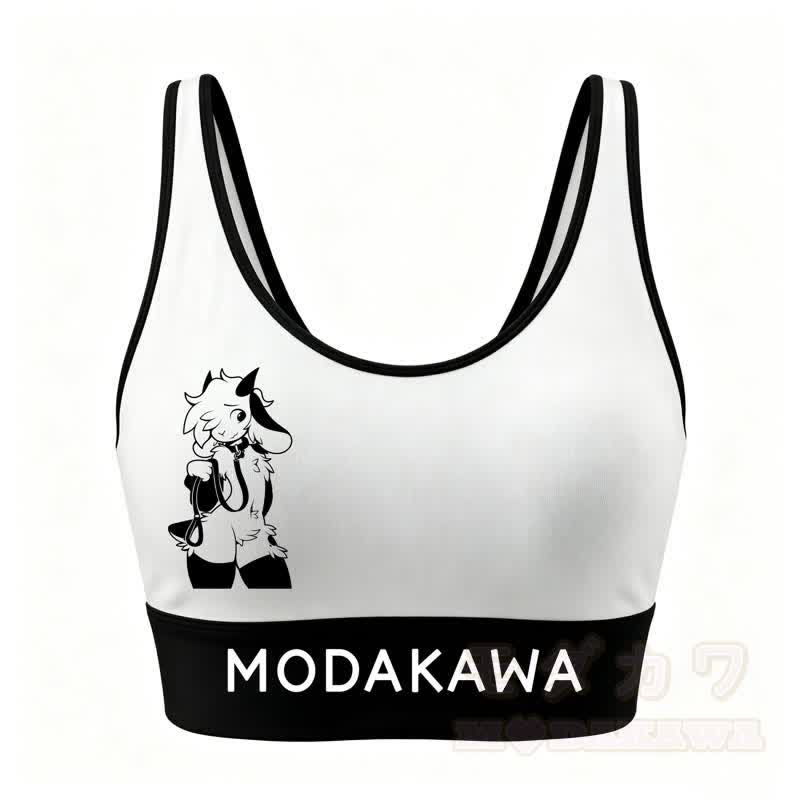 MODAKAWA Goat Graphic Crop Tank Sport Top Pants Two Pieces Set - Spitze - 4XL - image 2