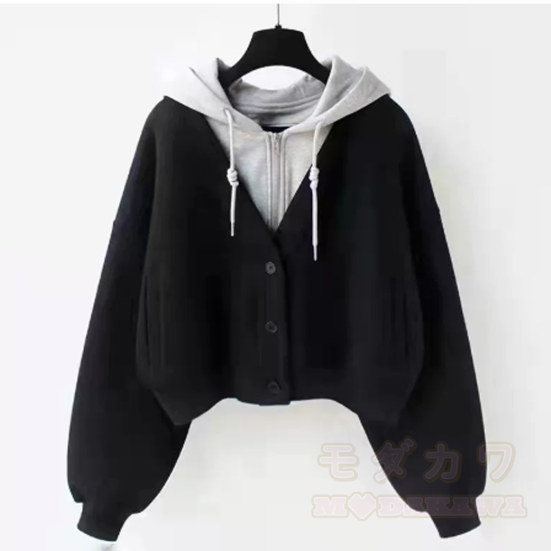 Zweiteiliges Set bestehend aus Kapuzenpullover und schmal geschnittener Cargohose - Spitze - 4XL - image 2