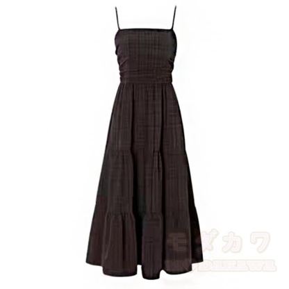 Zweiteiliges Set aus Farben abgesetztem Strickpullover mit V-Ausschnitt und Stufenkleid - Kleid - 4XL - image 3