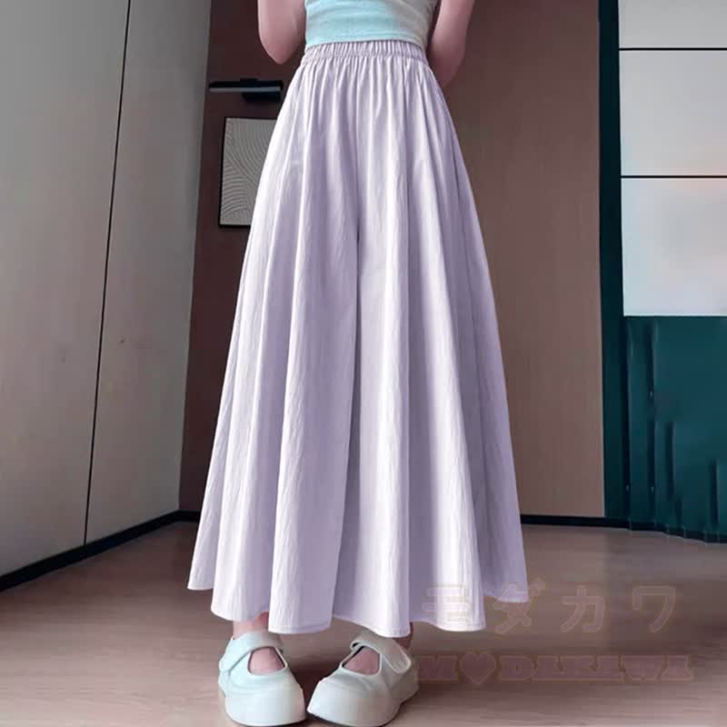 Dreiteiliges Set bestehend aus einem Top mit Farbverlauf, Lochmuster, Spitzenunterwäsche und einer weiten Hose - Lila Hose - 4XL - image 13