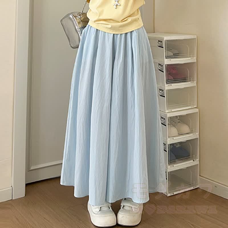 Elegantes, dreiteiliges Set aus Weste mit floraler Lochmusterspitze, einfarbigem T-Shirt und locker sitzender Hose. - Blaue Hose - L - image 6