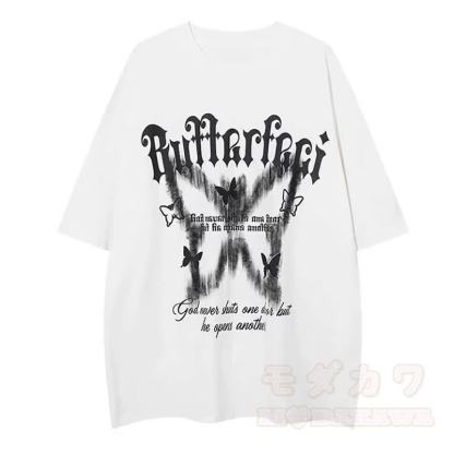 Dreiteiliges Set: Lässiges T-Shirt mit Schmetterlingsmuster, kariertes Hemd, Cargohose mit weitem Bein und passendes Hemd - Weißes T-Shirt - 3XL - image 12
