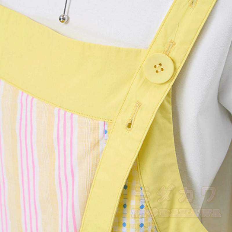 Lässige, bunte Latzhose mit Polka-Dot-Streifenmuster - image 5