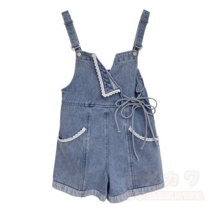 Niedliches Set aus Hoodie und Jeans-Latzhose mit Fuchspfotenabdruck (zweiteilig) - Blaue Latzhose - 2XL - image 11