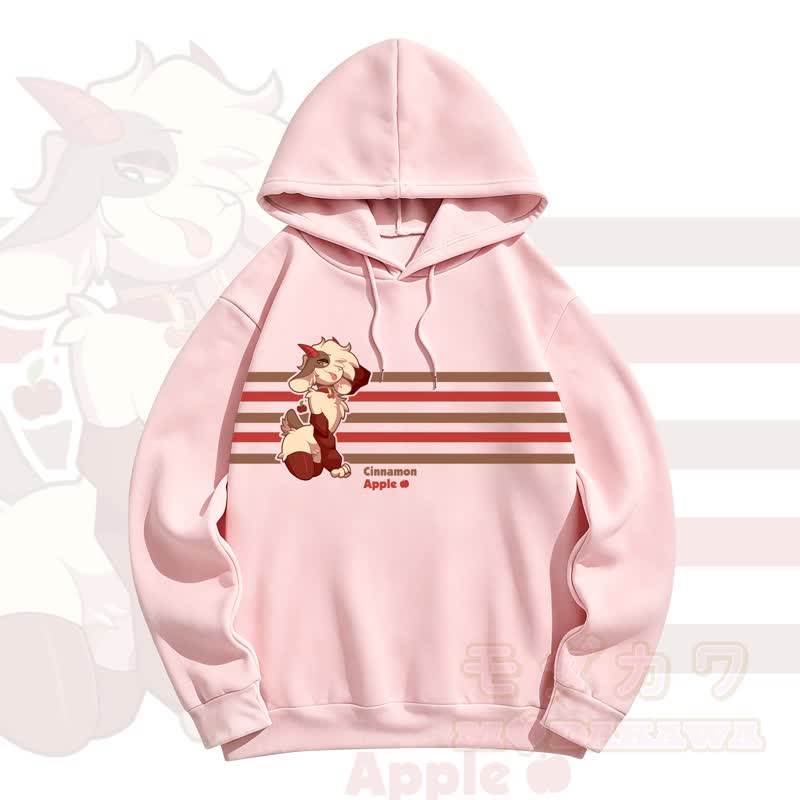 MODAKAWA CINNAMON APPLE Apfel-Schafsprint - Rosa - 5XL - image 4