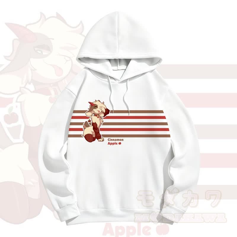 MODAKAWA CINNAMON APPLE Apfel-Schafsprint - Weiß - 5XL - image 2